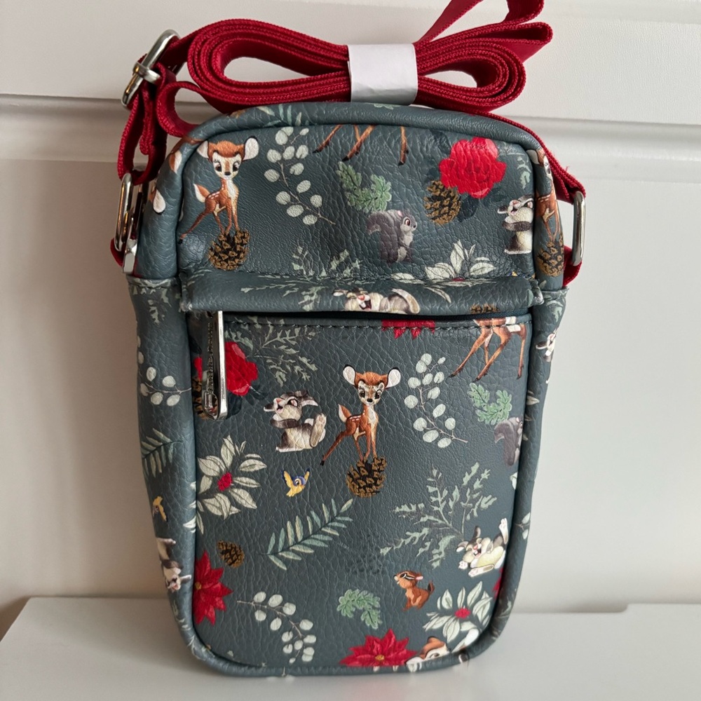 NEW without tags Disney Buckle Down Holiday Bambi Crossbody Bag